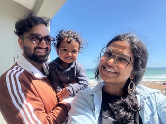 Gautam Rao and family