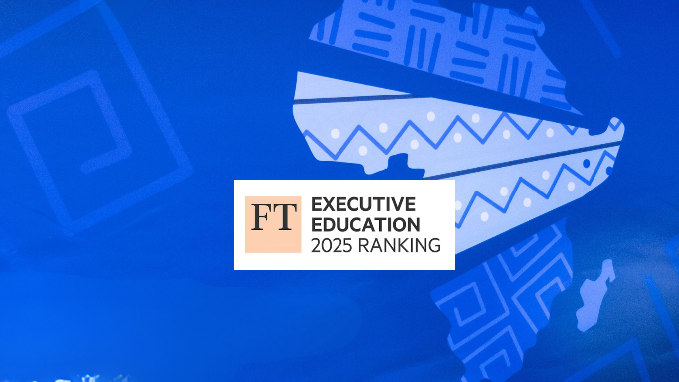 Financial Times 2025 Executive Education logo with Africa background